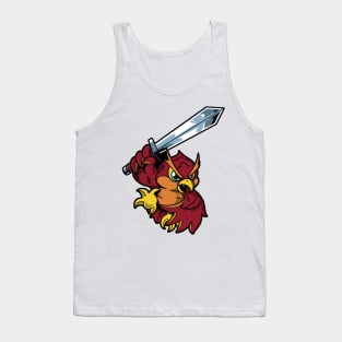 In armor with long sword - owl Tank Top